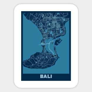 Bali - Indonesia Peace City Map Sticker